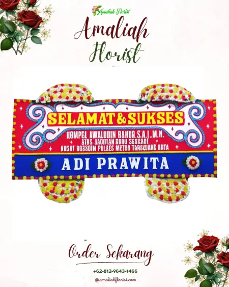 Papan Bunga Ucapan Selamat Waiheru